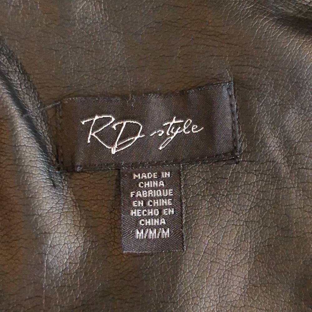 Vegan Leather Jacket - Picture 6 of 7